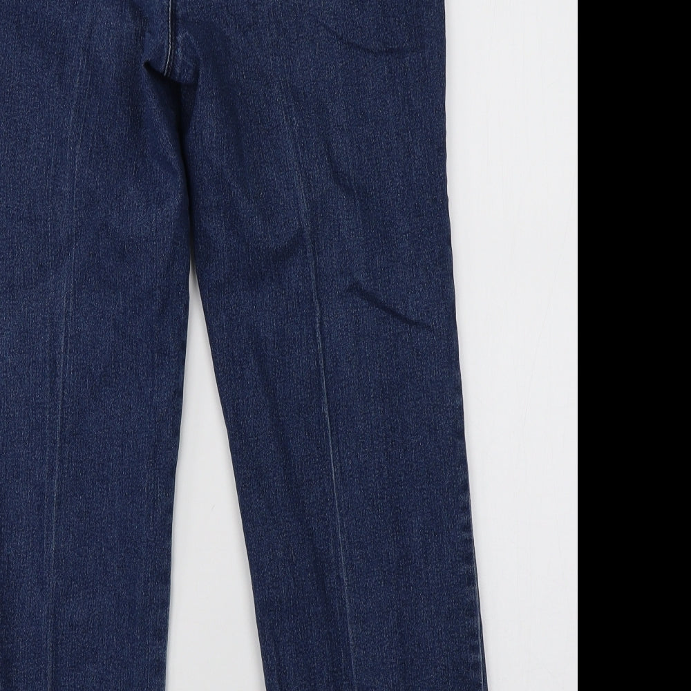 Womens UK Size 12 Preworn Regular Fit Straight Blue Jeans