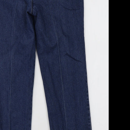 Womens UK Size 12 Preworn Regular Fit Straight Blue Jeans