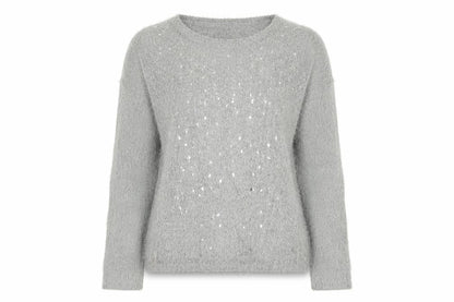 Womens UK Size 10 F&F Grey Pullover Jumper