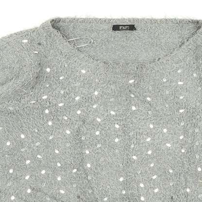 F&F Womens Grey   Pullover Jumper Size 10