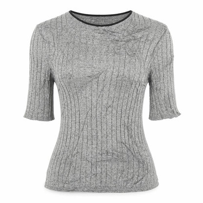 Womens UK Size 8 Marks and Spencer Grey Basic T-Shirt
