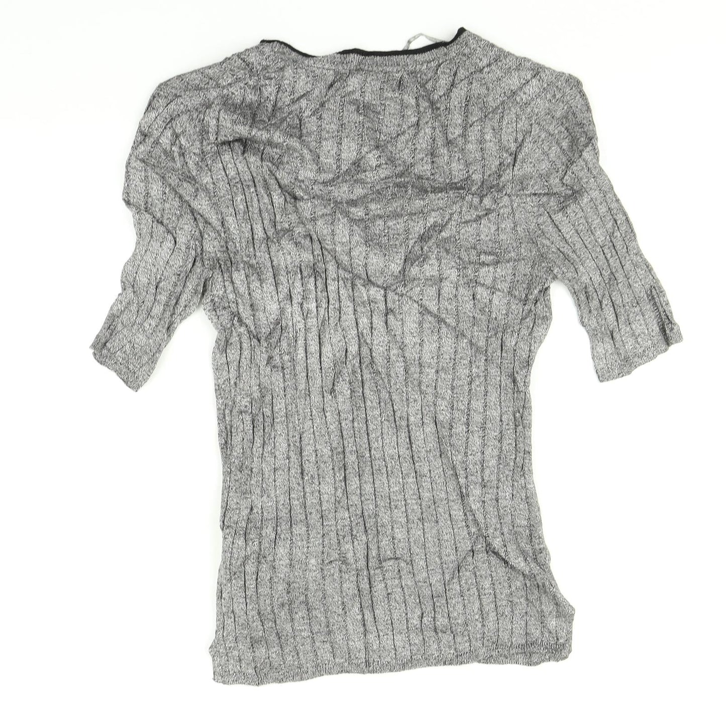 Womens UK Size 8 Marks and Spencer Grey Basic T-Shirt