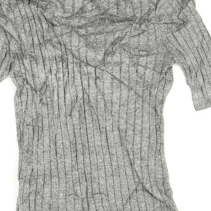 Womens UK Size 8 Marks and Spencer Grey Basic T-Shirt
