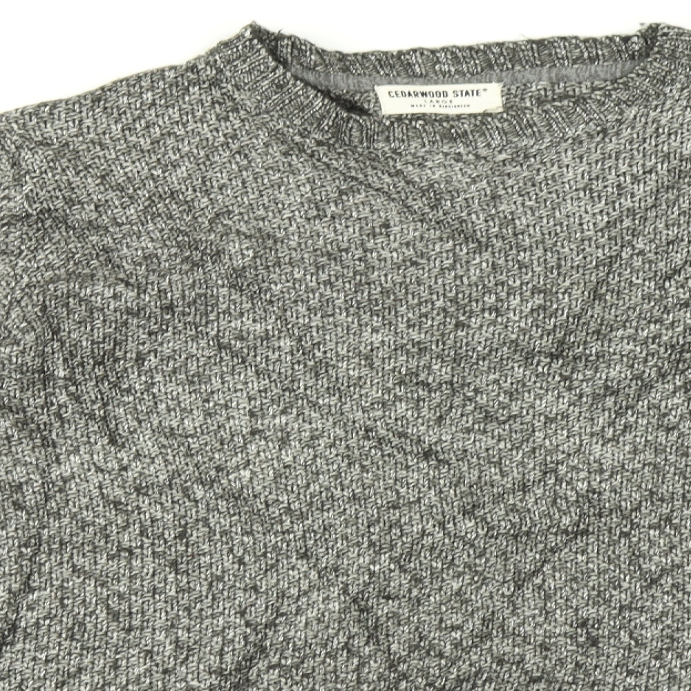 Cedarwood state Mens Grey   Pullover Jumper Size L