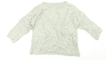 Womens UK Size 8 Marks and Spencer Grey Pullover Jumper