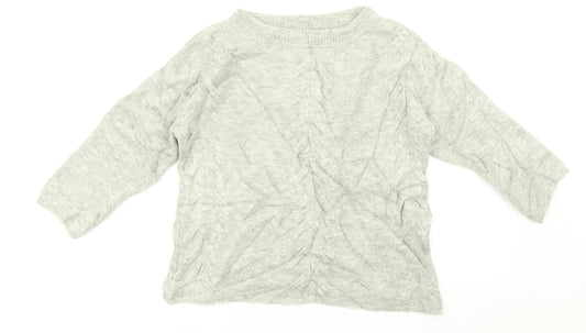 Womens UK Size 8 Marks and Spencer Grey Pullover Jumper