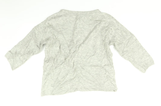 Womens UK Size 8 Marks and Spencer Grey Pullover Jumper