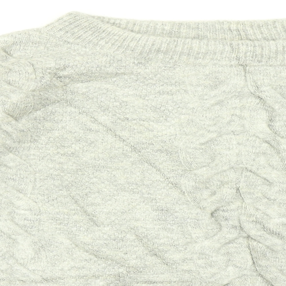 Womens UK Size 8 Marks and Spencer Grey Pullover Jumper