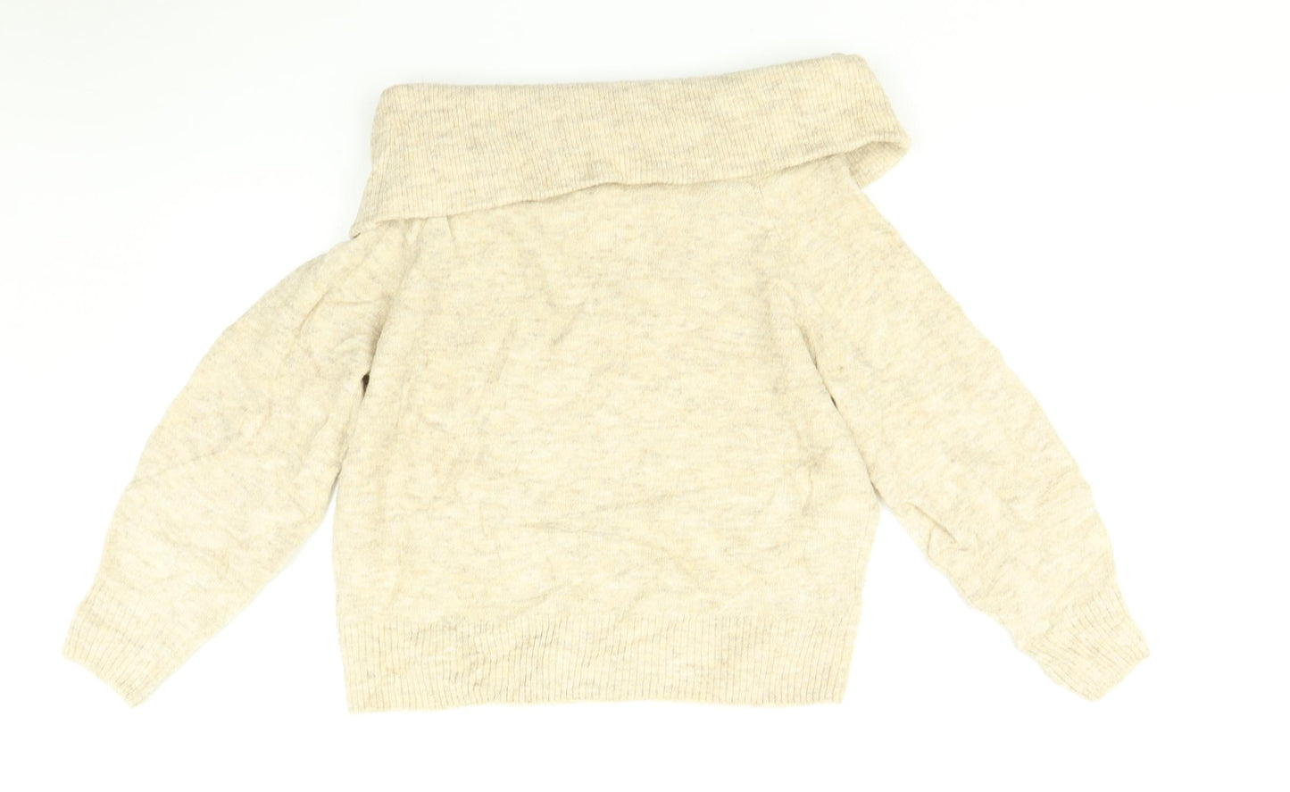 Womens UK Size XS H&M Beige Pullover Jumper