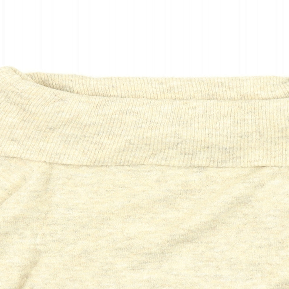Womens UK Size XS H&M Beige Pullover Jumper