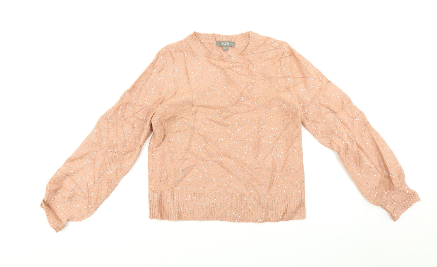 Womens UK Size S Oasis Pink Pullover Jumper