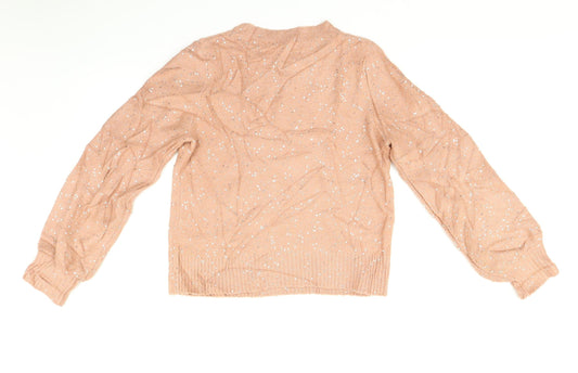 Womens UK Size S Oasis Pink Pullover Jumper