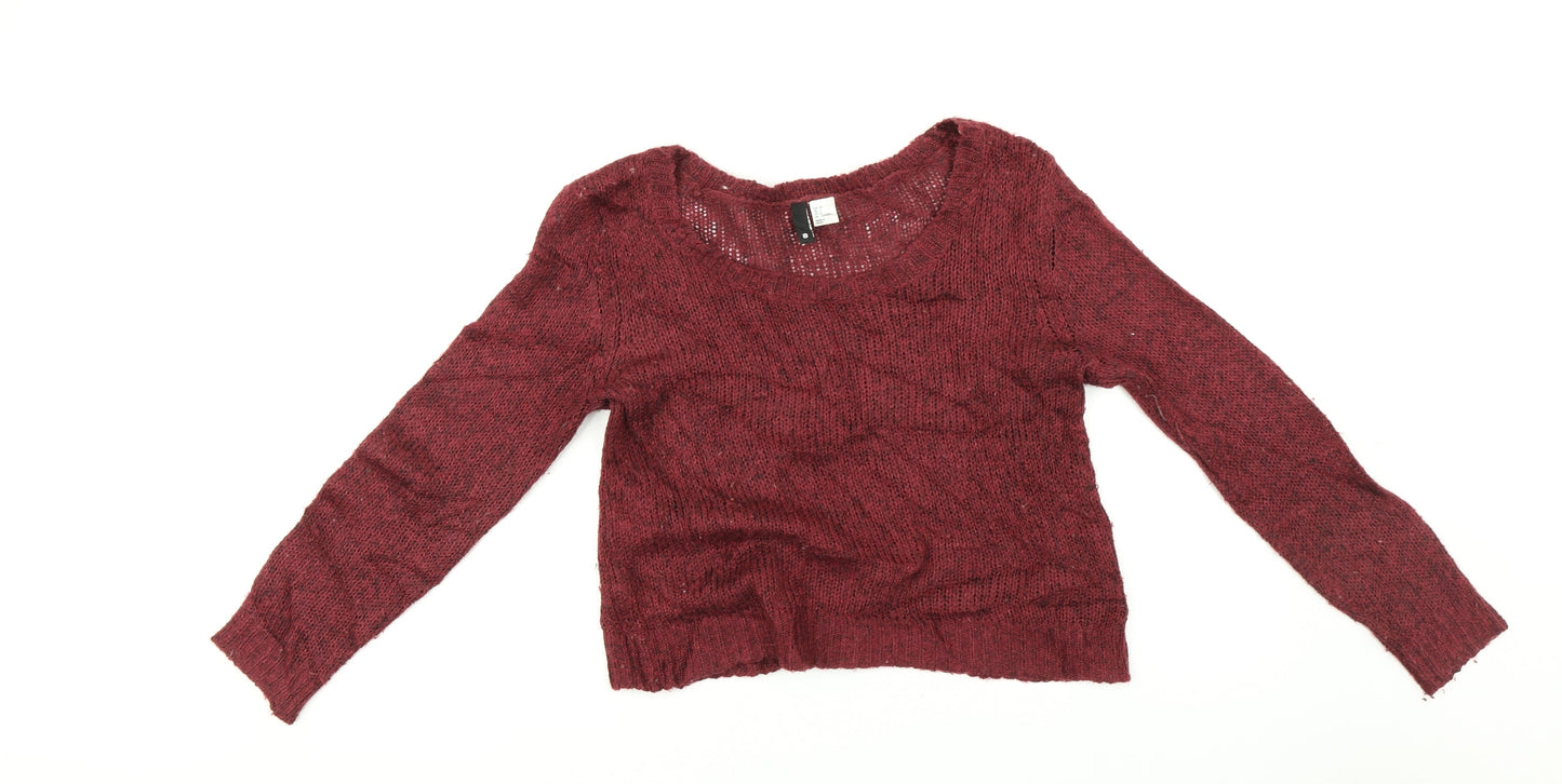 Womens UK Size 6 H&M Purple Pullover Jumper