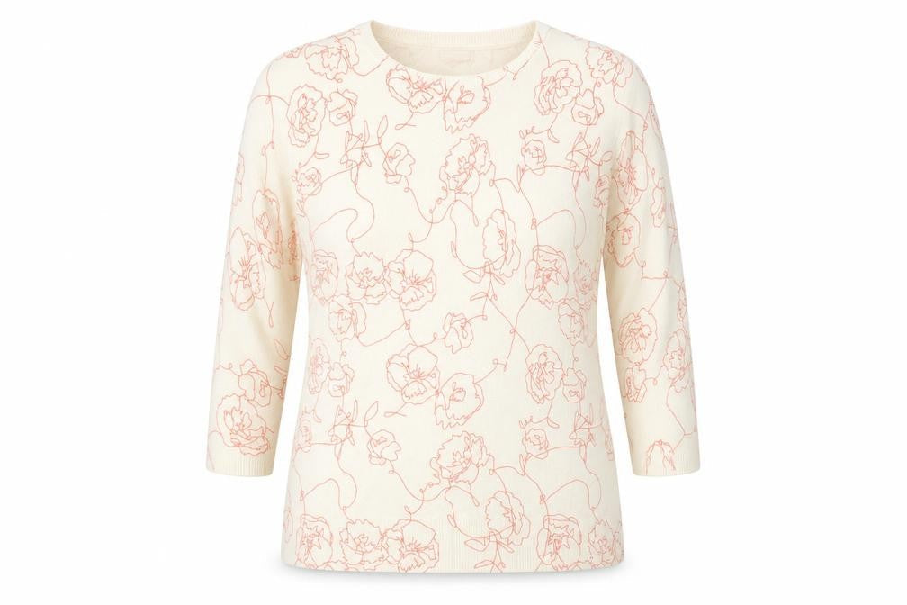 Womens UK Size 14 Papaya Multicoloured Pullover Jumper