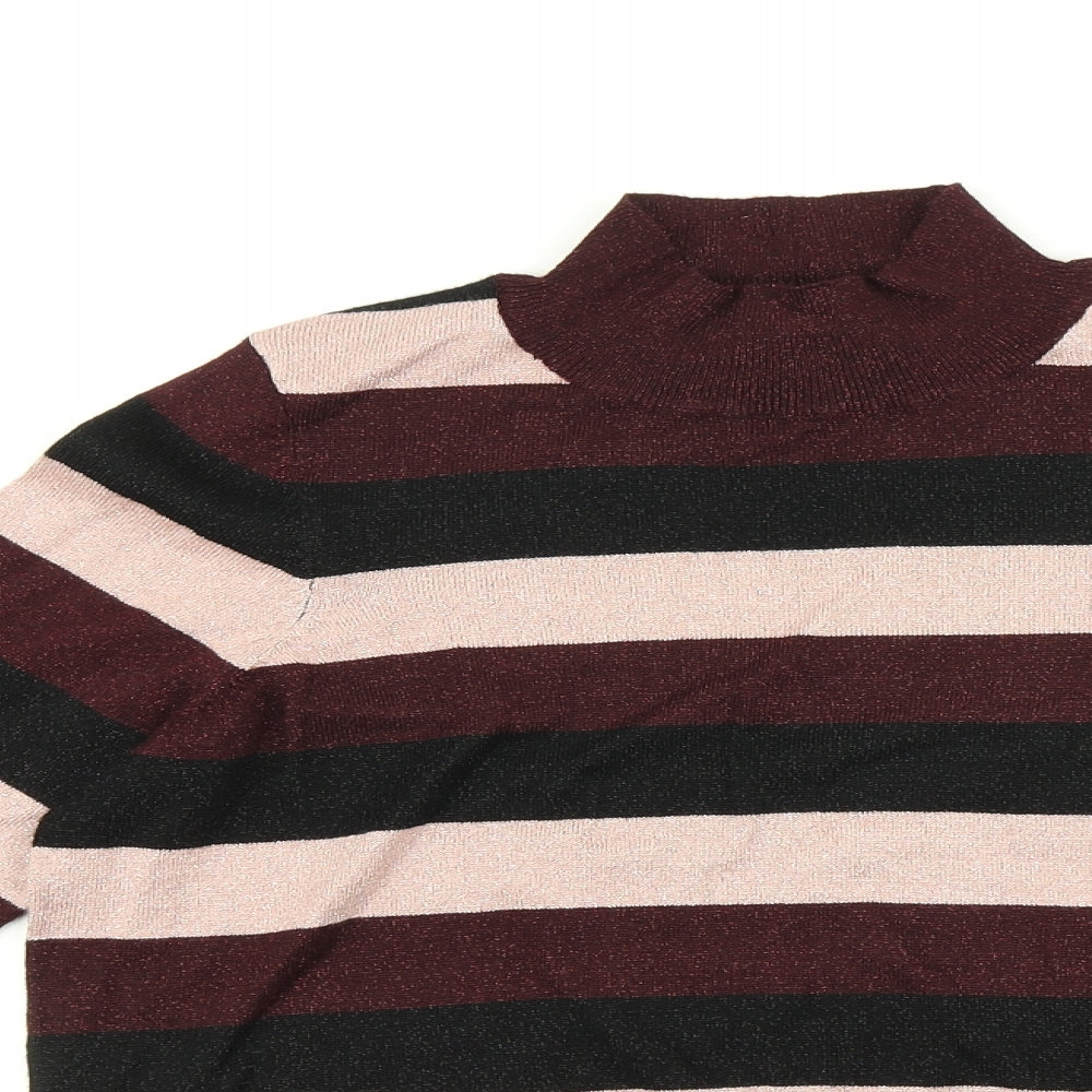 F&F Womens Multicoloured Striped  Pullover Jumper Size 12