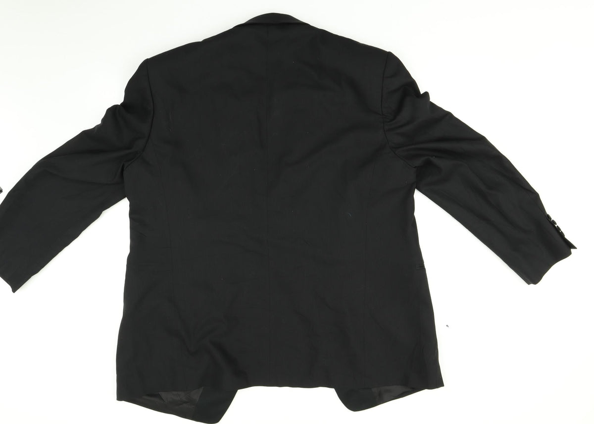 Mens UK Size L WILVORST Regular Black Suit Jacket