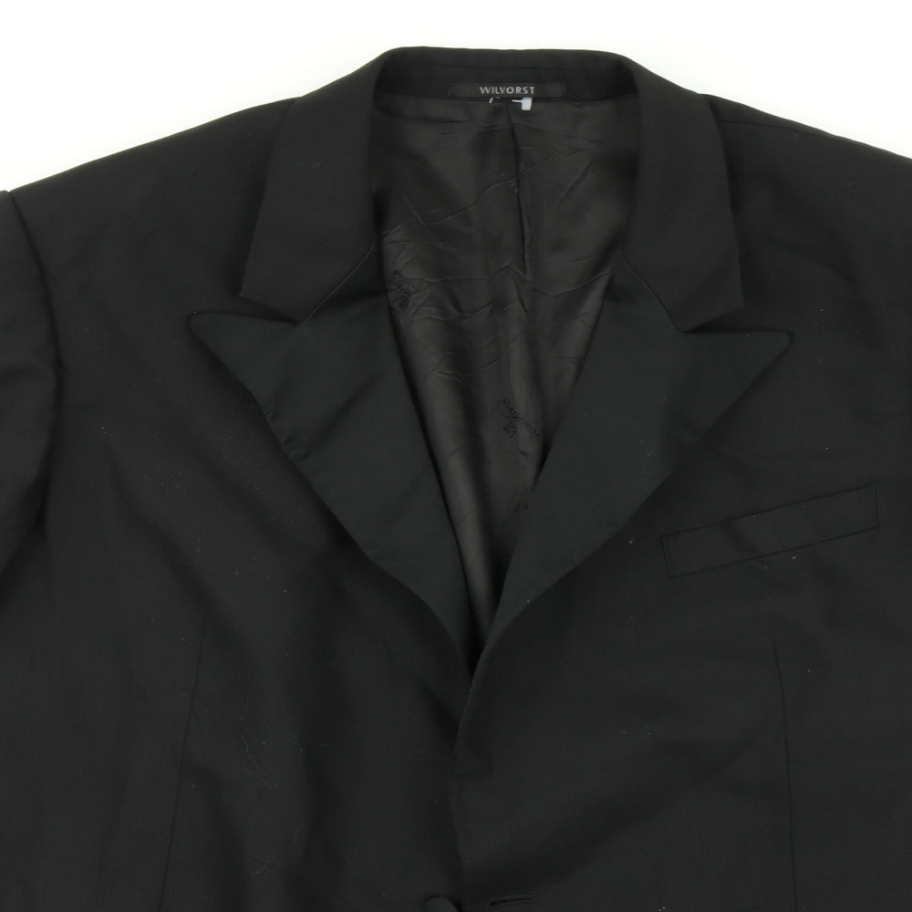 Mens UK Size L WILVORST Regular Black Suit Jacket