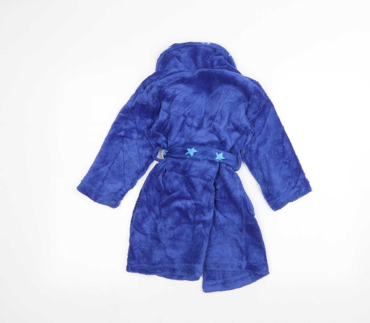Purekids Boys Blue Solid   Robe Size 3-4 Years