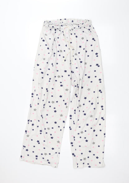 Womens UK Size 8 Matalan Regular Fit  White Trousers