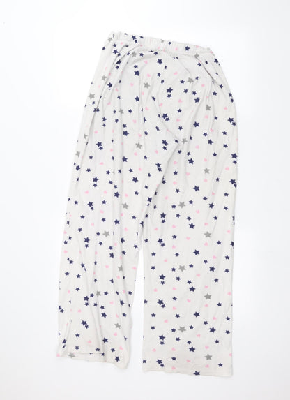 Womens UK Size 8 Matalan Regular Fit  White Trousers