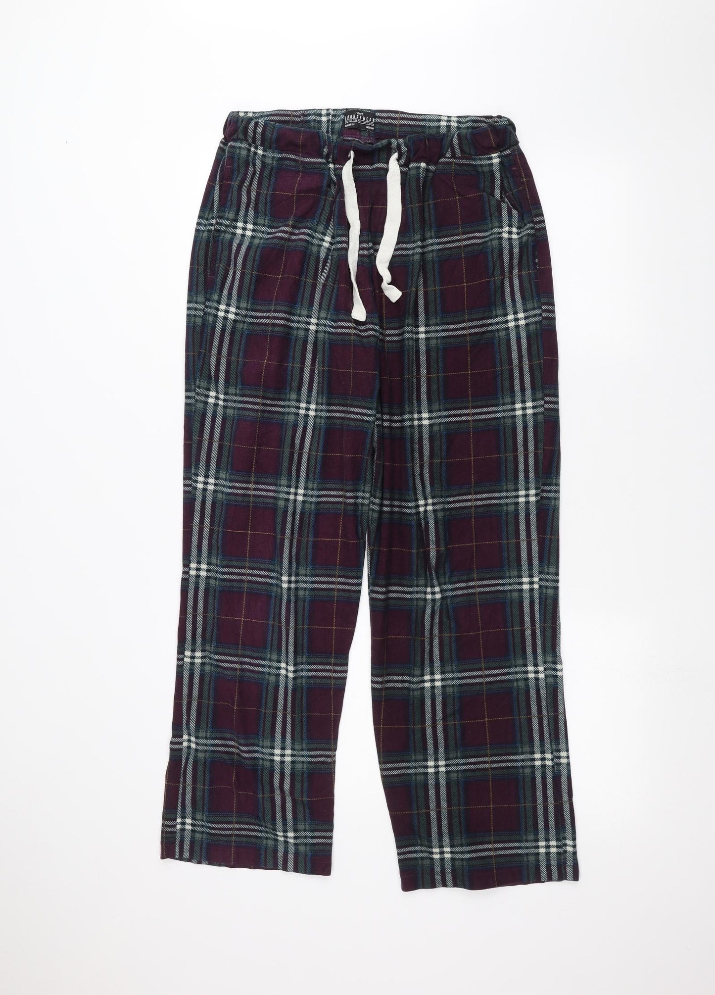 Womens UK Size M NEXT Regular Fit  Red Trousers