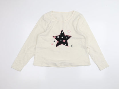 Womens UK Size M Matalan White Pullover Jumper