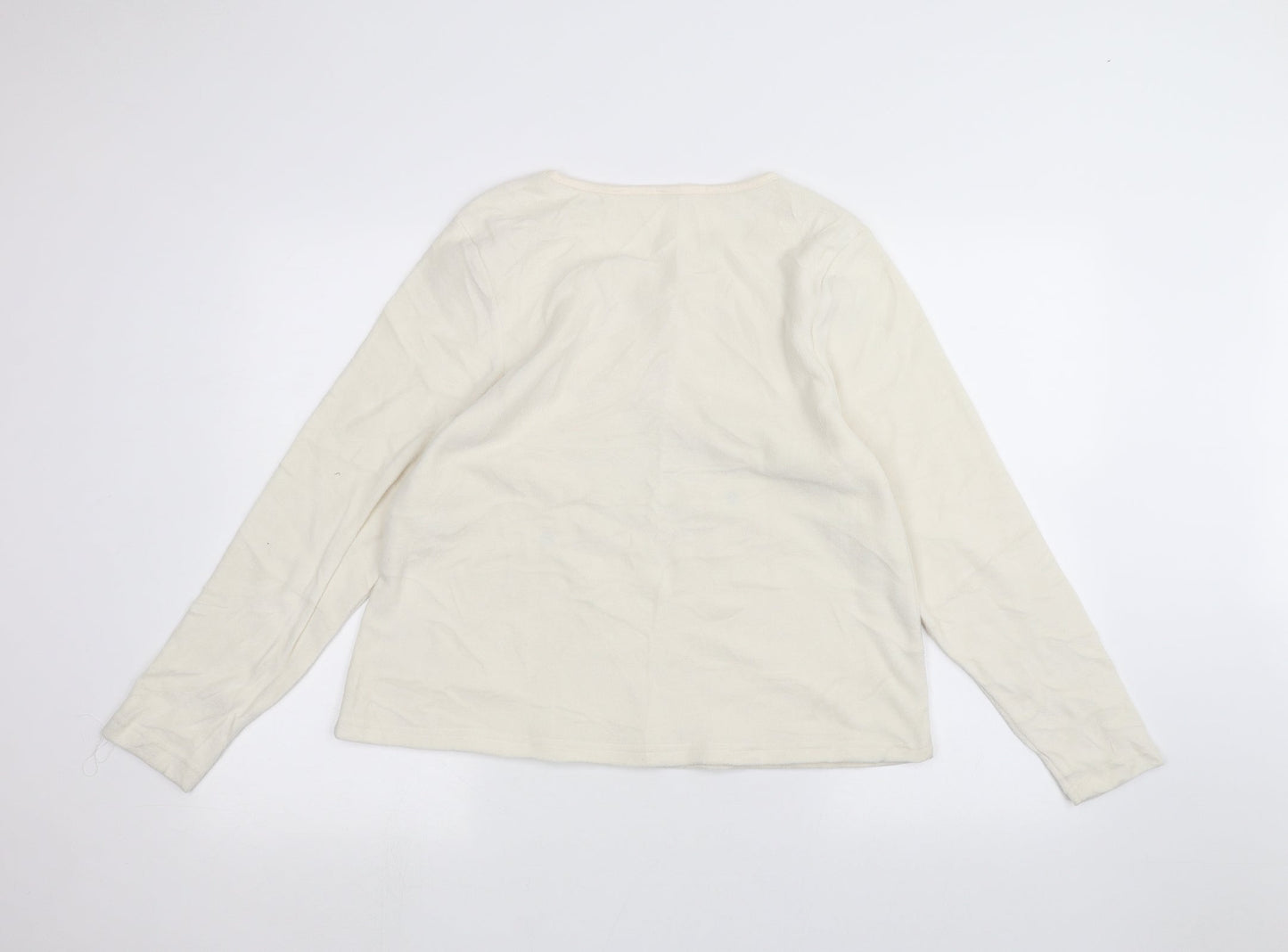 Womens UK Size M Matalan White Pullover Jumper