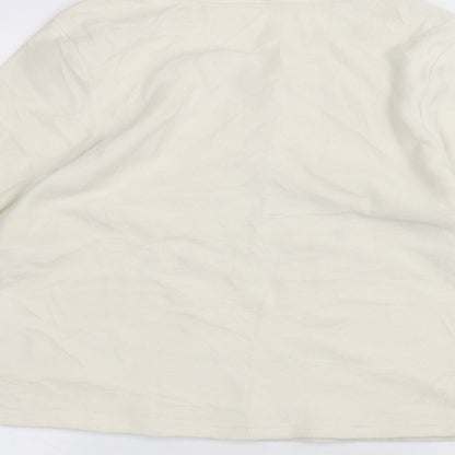 Womens UK Size M Matalan White Pullover Jumper