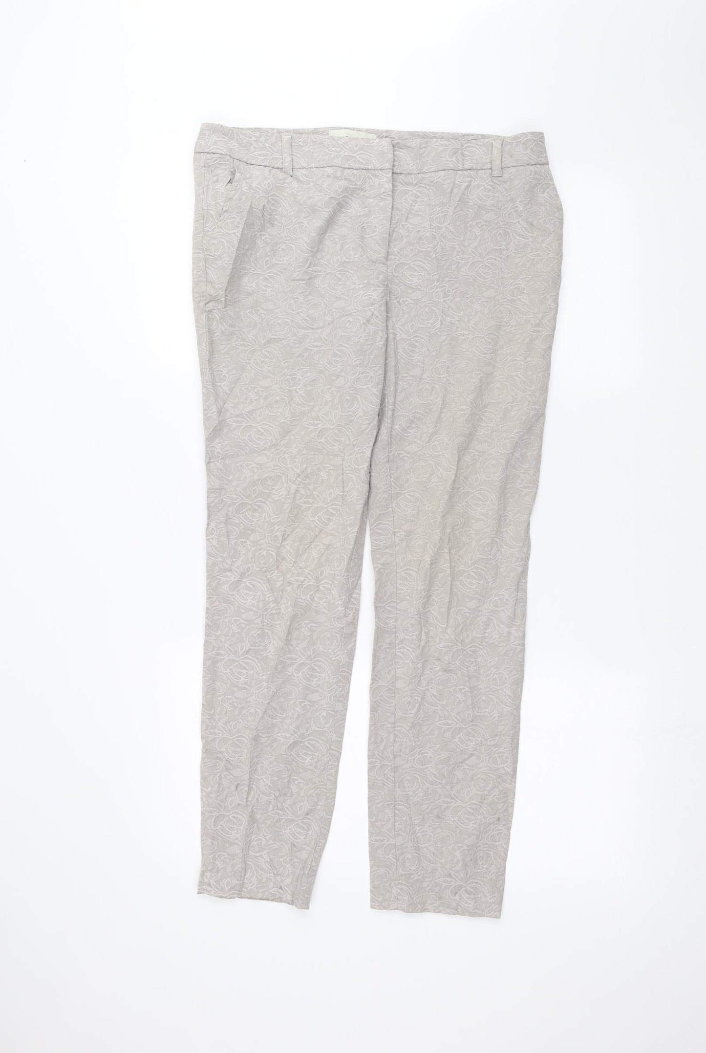 Womens UK Size 12 NEXT Regular Fit  Grey Trousers