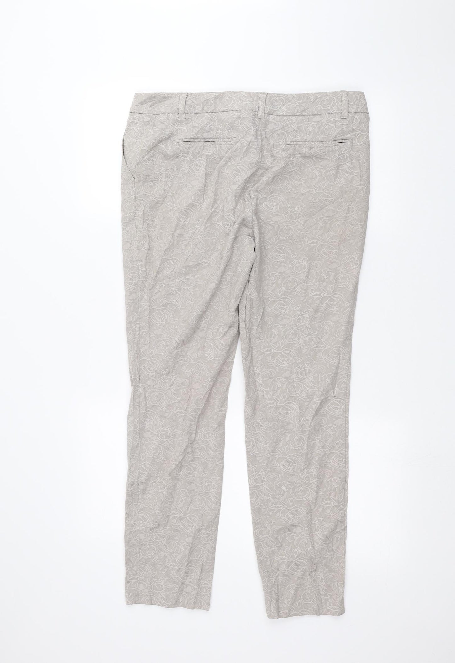 Womens UK Size 12 NEXT Regular Fit  Grey Trousers