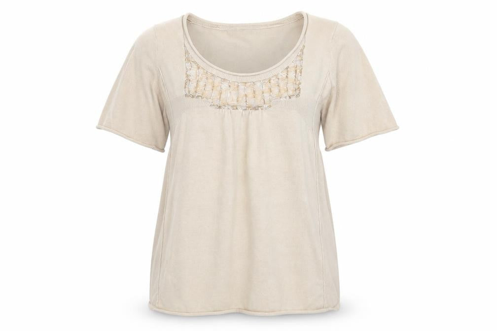 Womens UK Size M Kookai Brown Basic T-Shirt
