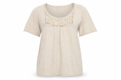 Womens UK Size M Kookai Brown Basic T-Shirt
