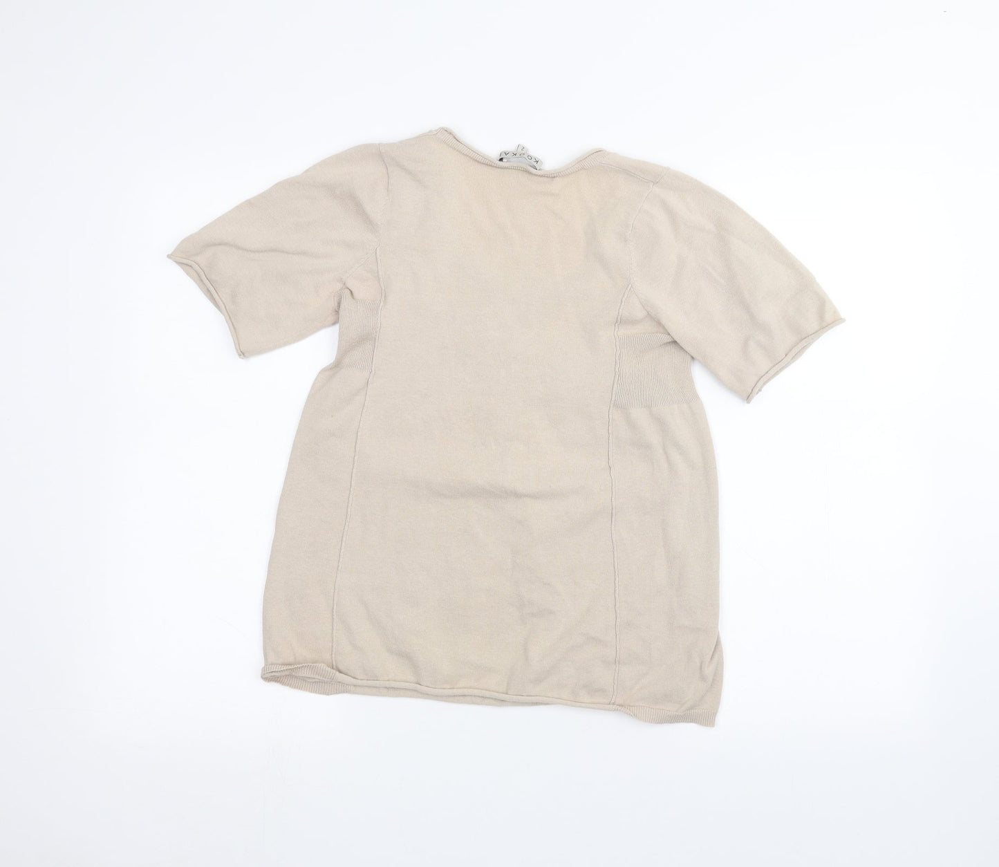 Womens UK Size M Kookai Brown Basic T-Shirt