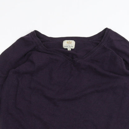 Womens UK Size 16 River Island Purple Pullover Jumper