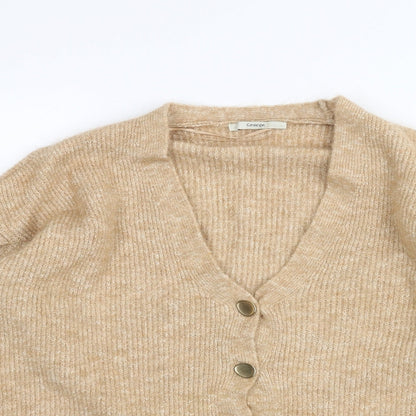 George Womens Gold   Jacket Coatigan Size M