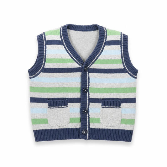 Front view of Cherokee Baby Grey Jacket Coatigan, size 9-12, Months