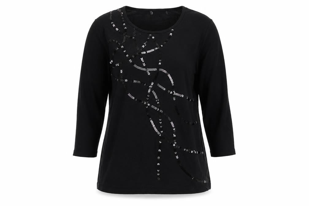 Womens UK Size L Preworn Black Pullover Jumper