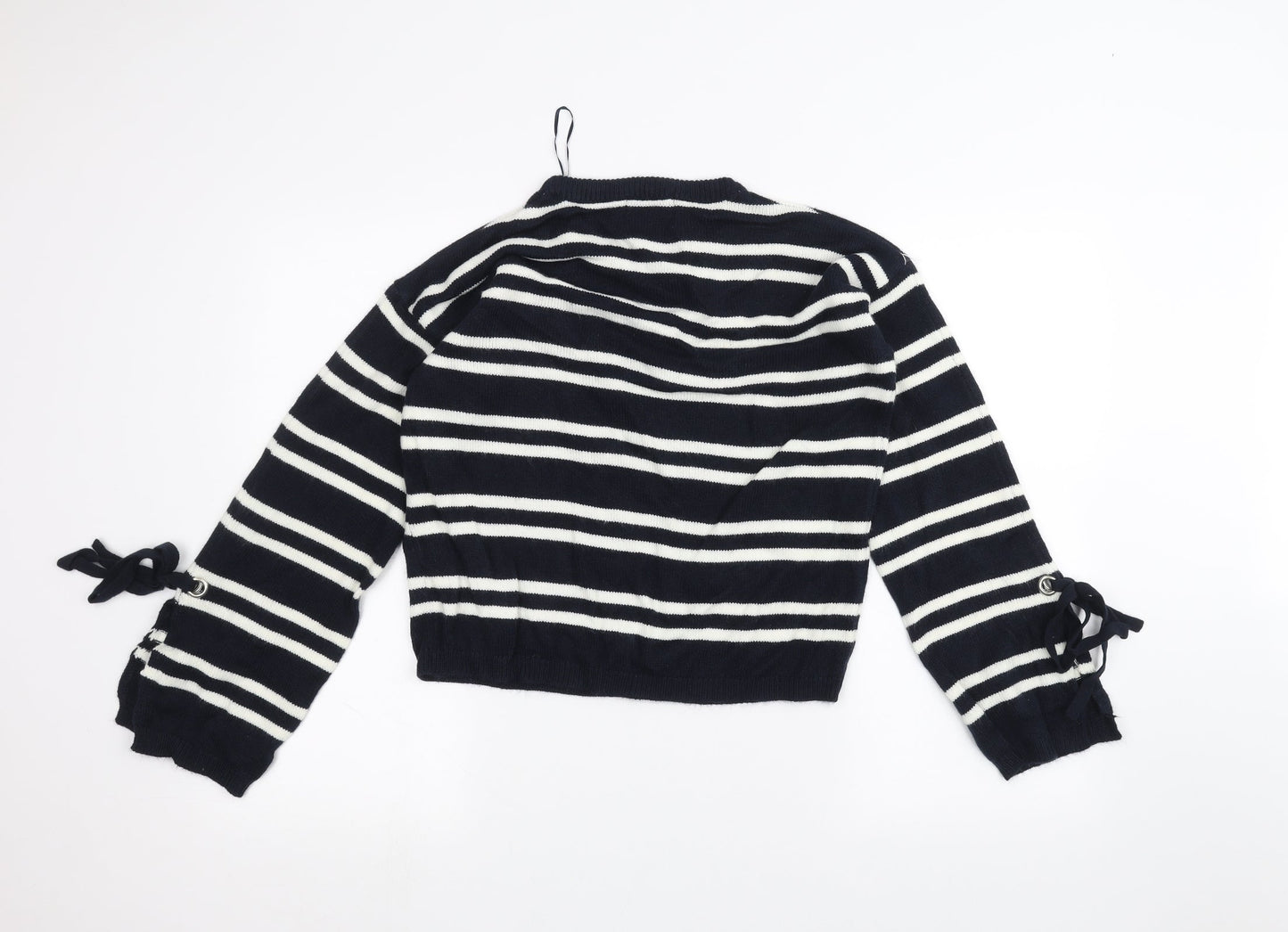 Womens UK Size S Papaya Blue Pullover Jumper