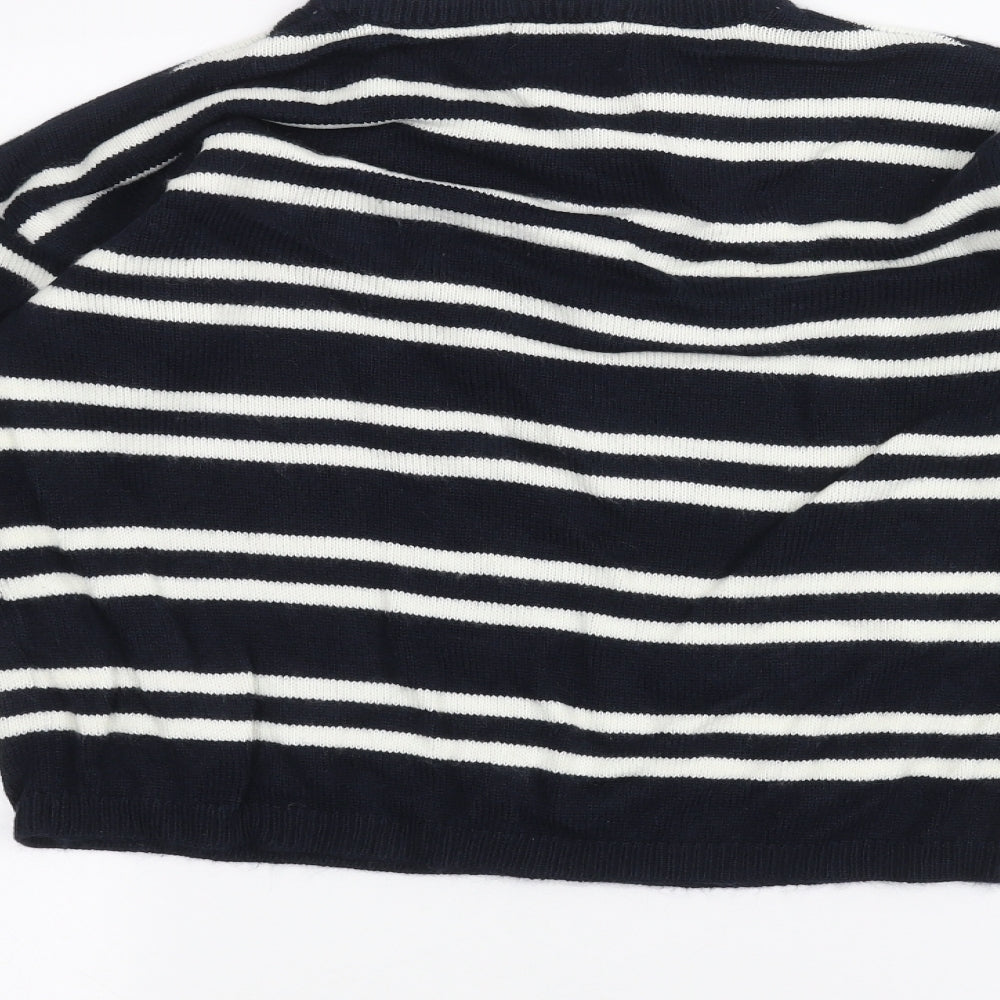 Womens UK Size S Papaya Blue Pullover Jumper