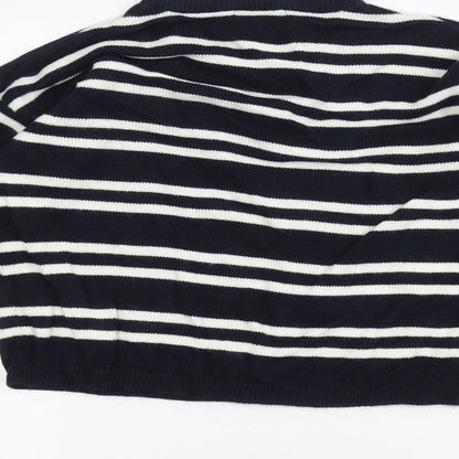 Womens UK Size S Papaya Blue Pullover Jumper