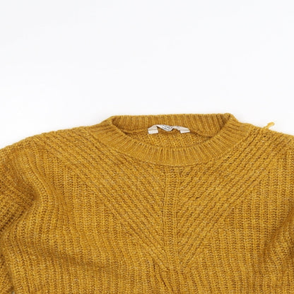 Matalan Girls Yellow   Pullover Jumper Size 10 Years