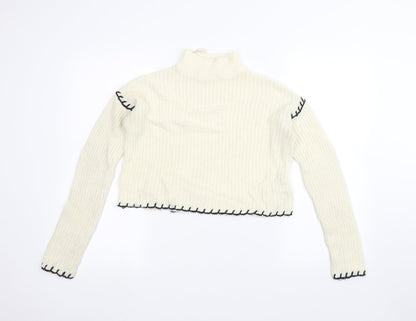 Select Womens White   Pullover Jumper Size 6