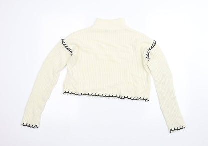 Select Womens White   Pullover Jumper Size 6