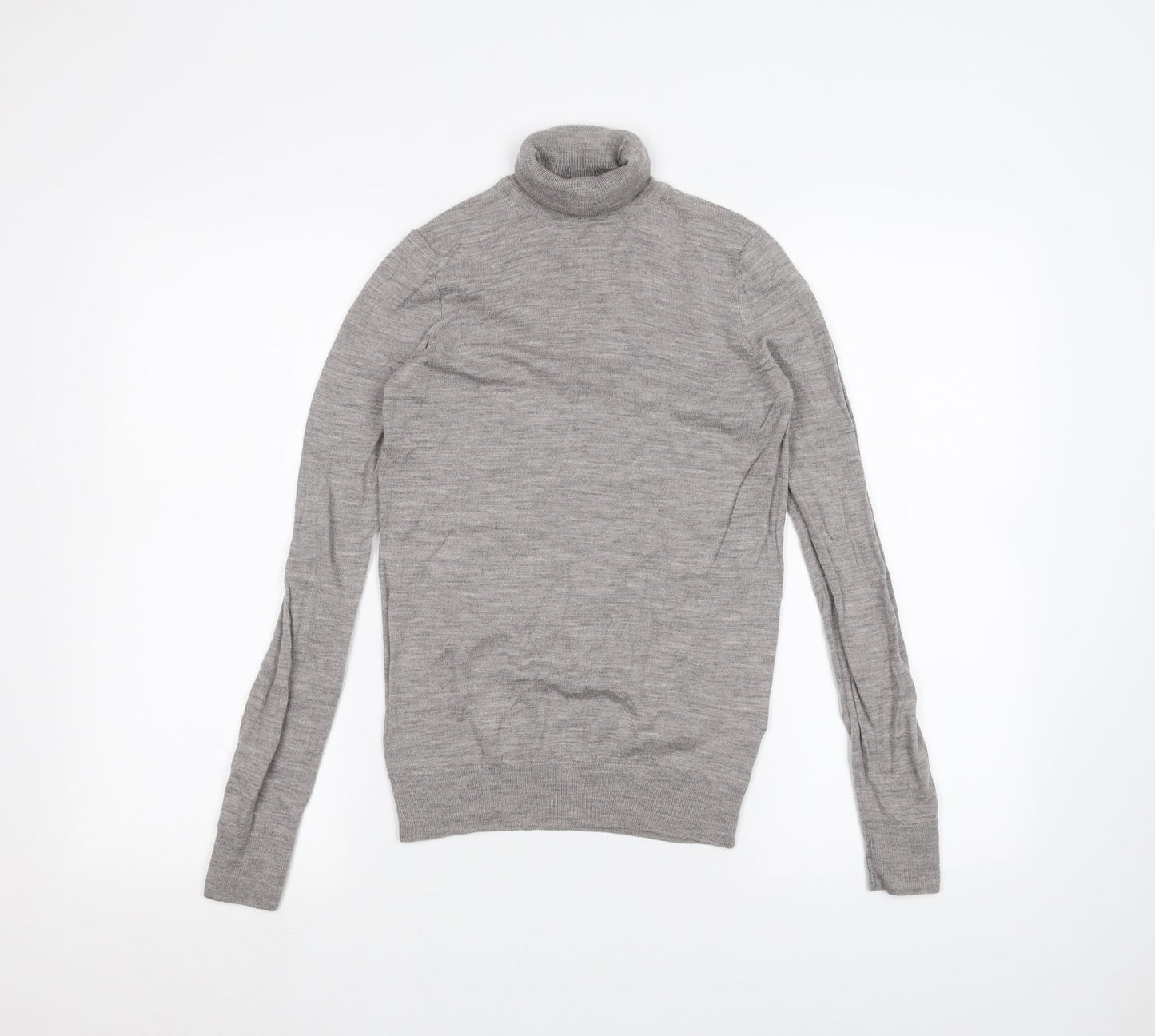 Womens UK Size XS UNI Grey Basic T-Shirt