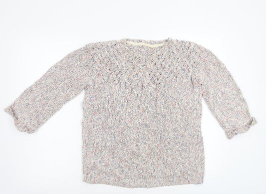 Womens UK Size M Preworn Pink Pullover Jumper