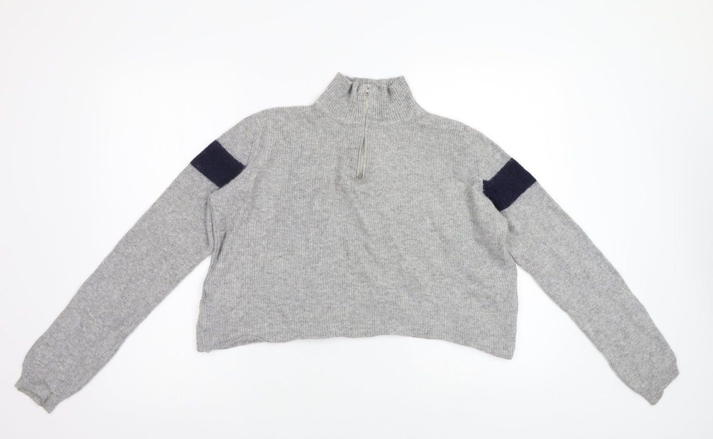 Womens UK Size M Preworn Grey Pullover Jumper