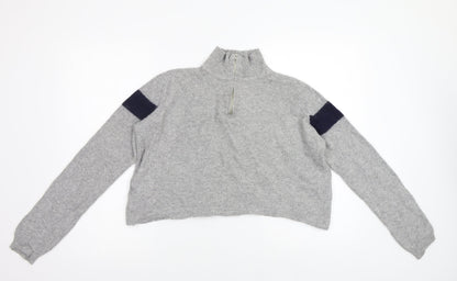 Womens UK Size M Preworn Grey Pullover Jumper
