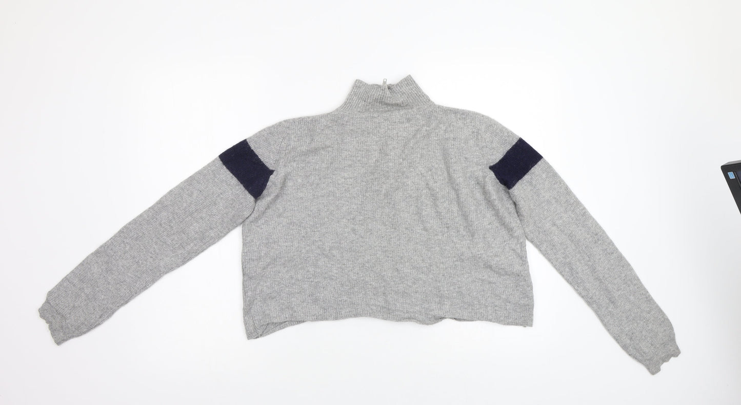 Womens UK Size M Preworn Grey Pullover Jumper