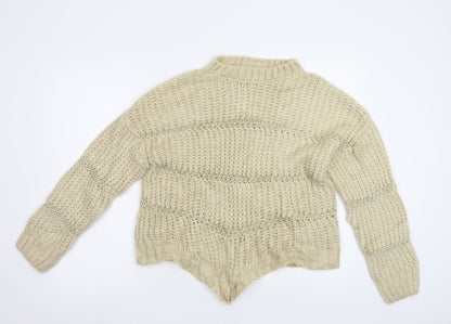 Womens UK Size M NEXT Beige Pullover Jumper