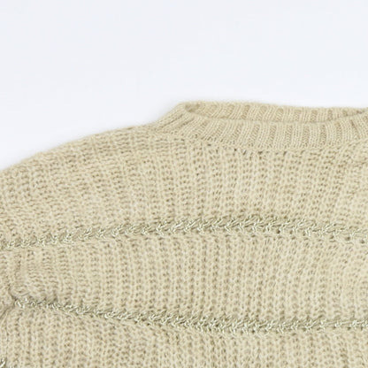 Womens UK Size M NEXT Beige Pullover Jumper